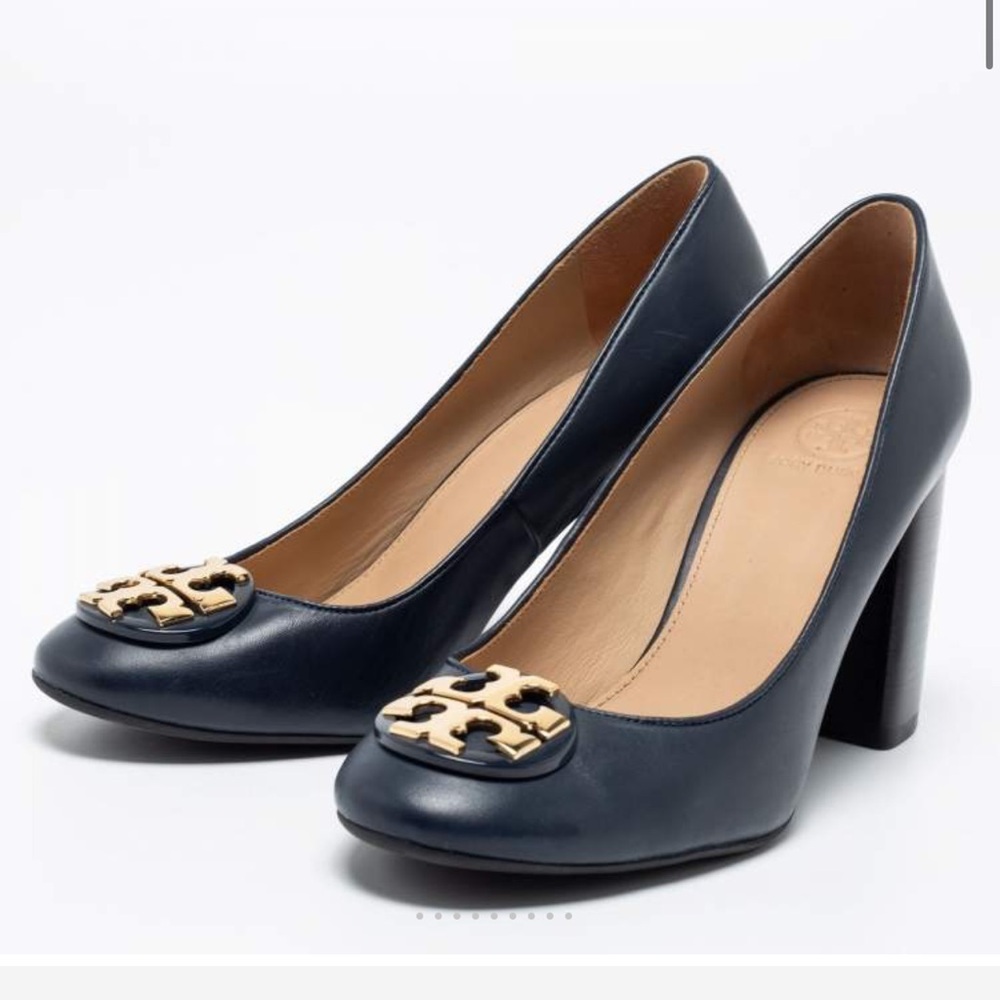 Tory Burch Navy Blue Janey Women's Heels